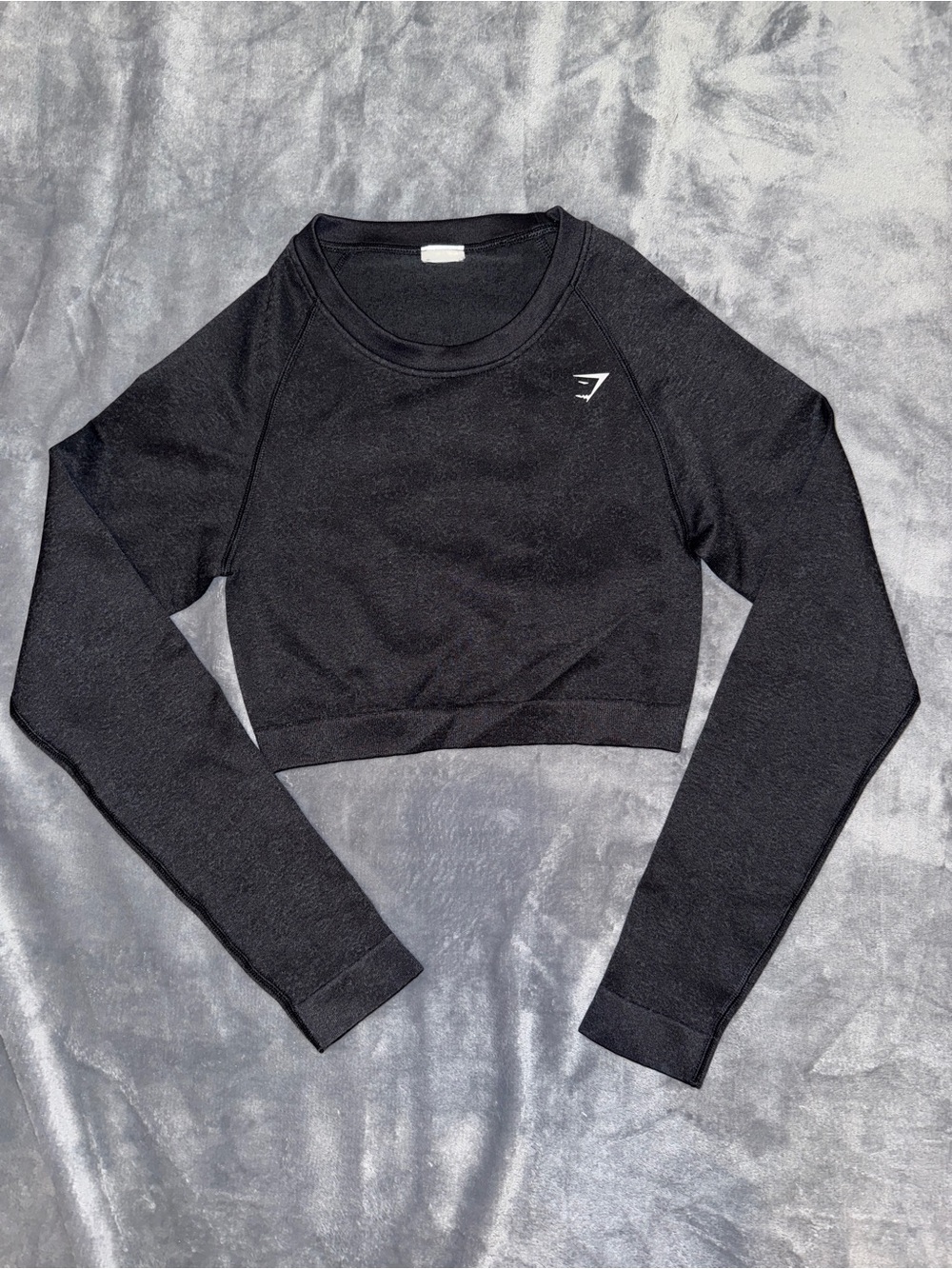 Gymshark Black Long Sleeve Crop Top